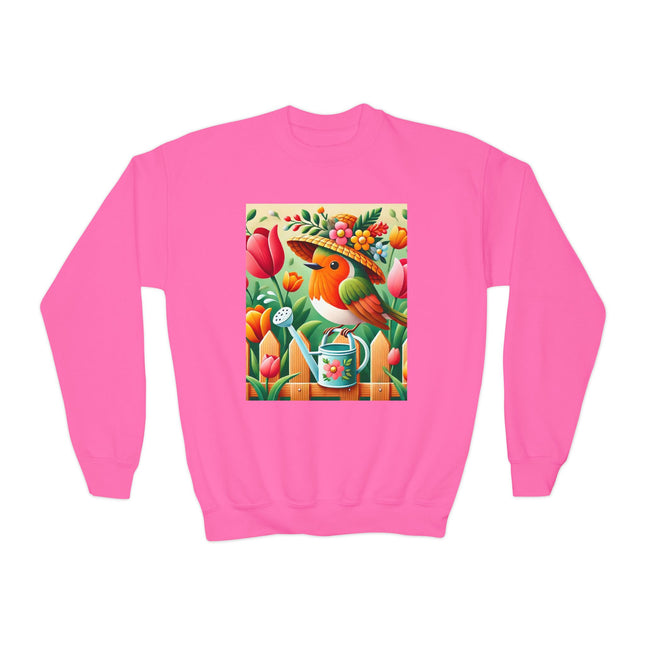 The Little Garden Tender Youth Crewneck Sweatshirt – Sunshine, Sweetness & Blooming Imagination