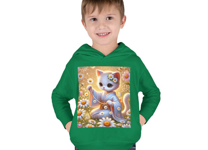 Daisy Chain Whimsy Toddler Pullover Fleece Hoodie