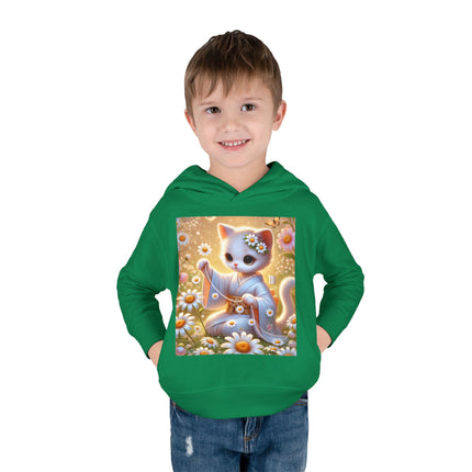 Daisy Chain Whimsy Toddler Pullover Fleece Hoodie