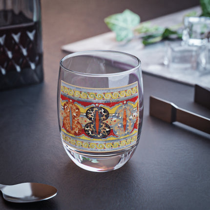 Reproduction of the Shield Frieze by Emile Gilliéron Whiskey Glass
