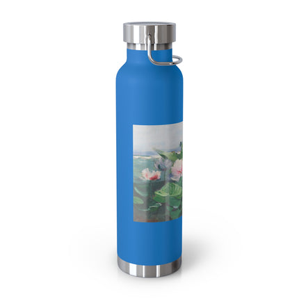 Water Lilies by Karl Hagemeister Copper Vacuum Insulated Bottle, 22oz