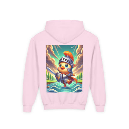 Valiant Duck Youth Hooded Sweatshirt – Courage, Adventure & Playful Heroism