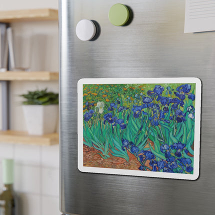 Irises by Vincent Van Gogh Die-Cut Magnets (5 Sizes)
