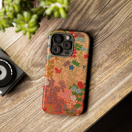 Ornamental Japanese Flower Pattern Phone Cases