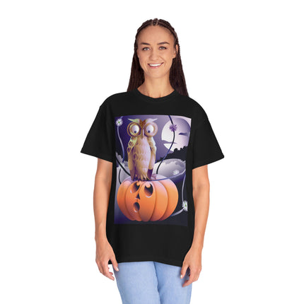 The Startled Pumpkin Unisex Garment-Dyed T-shirt