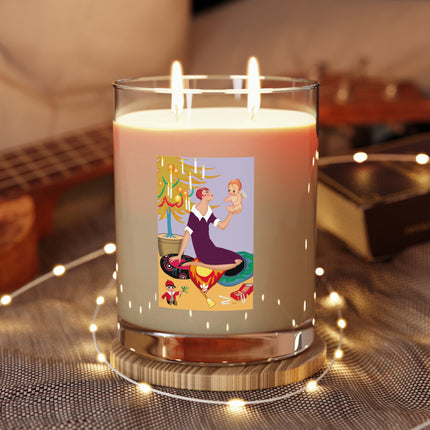 Art Deco Christmas Scented Candle - Full Glass, 11oz