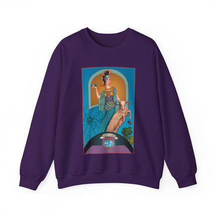 March & Aquamarine (Gem Series) by Sofia Chiostri Unisex Heavy Blend™ Crewneck Sweatshirt