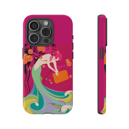 Mermaid Dive Phone Case – Vibrant Waves & Playful Elegance