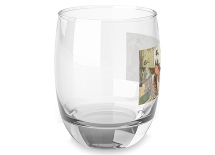 Drying and Stretching Cloth by Kitagawa Utamaro Whiskey Glass
