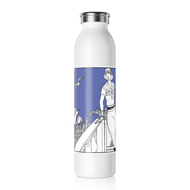 Coastal Elegance Slim Water Bottle