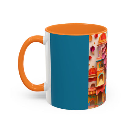 Elephant at an Autumn Festival Colorful Mugs (11oz, 15oz)