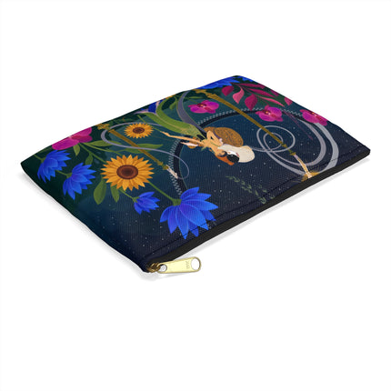 🌙🕯️ The Lady Of The Midnight Garden Accessory Pouch – Art Deco Nocturne