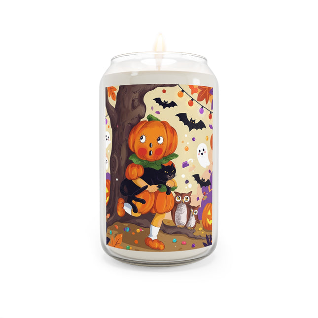 🎃🐈‍⬛ The Pumpkin Child’s Halloween Parade Scented Soy Candle – Whimsical Storybook Charm