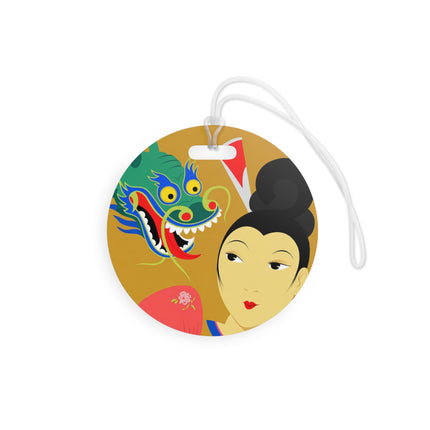Dragon Fan Luggage Tag – Bold Fantasy & Elegant Strength