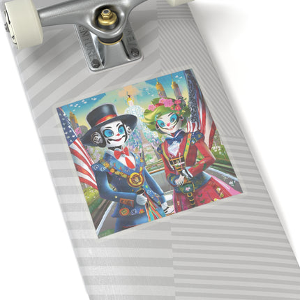 Cyber Punk Robots Kiss-Cut Stickers (4 Sizes)