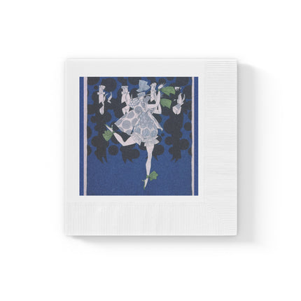 Where is my boy tonight by Ralph Barton White Coined Napkins
