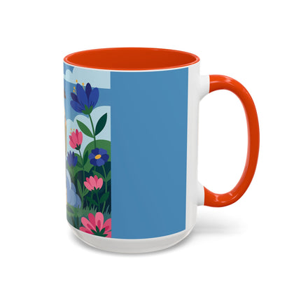 Garden Of New Beginnings Colorful Mugs – Art Deco Floral Elegance