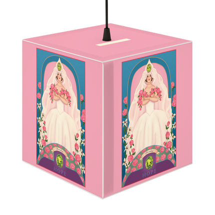 August & Peridot Zodiac Light Cube Lamp