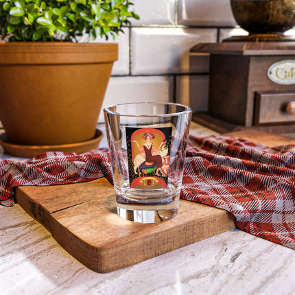 January & Garnet (from the Gem Series) by Sofia Chiostri Shot Glass, 1.5oz