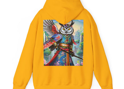 Cyberpunk Samurai Owl – Heavy Blend™ Hooded Sweatshirt