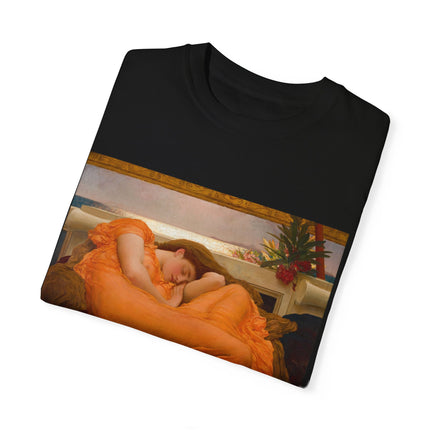 Flaming June by Frederic Leighton Unisex Garment-Dyed T-shirt