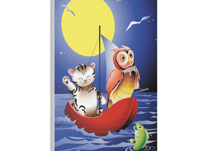 Embarking on a Moonlit Journey Matte Canvas, Stretched, 0.75"