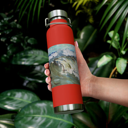 The Wave by Karl Hagemeister Copper Vacuum Insulated Bottle, 22oz