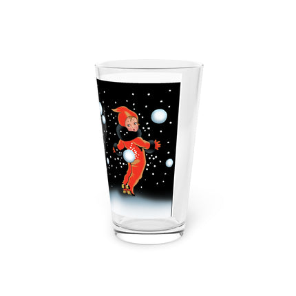 A Festive Snowball Glass, 16oz
