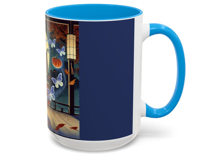 Court Magician with Ghost Butterflies Colorful Mugs (11oz, 15oz)
