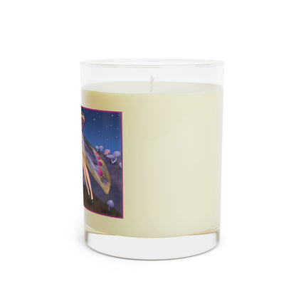 Slumbering Fairy on a Mushroom Scented Candle - Full Glass, 11oz