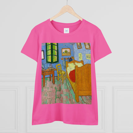 The Bedroom by Vincent van Gogh Women's Midweight Cotton Tee