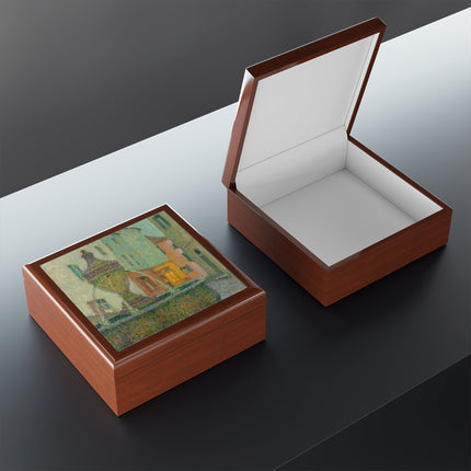 La Fontaine, Saint-Paul De Vence by Henri Le Sidaner Jewelry Box