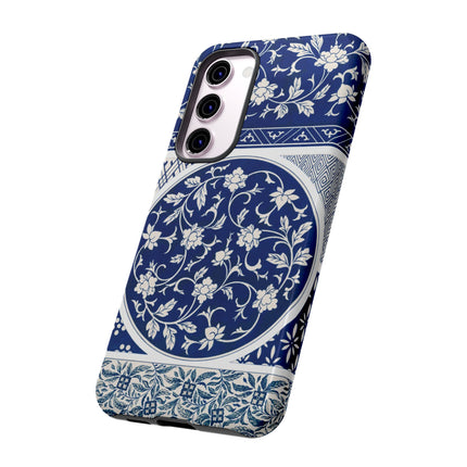Blue Flower Pattern by Owen Jones Phone Cases