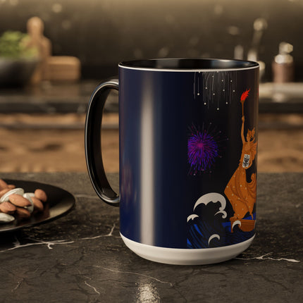 Liberty's Triumph Colorful Mugs – Art Deco Glory & Triumphant Spirit