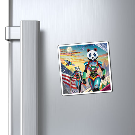 Cyber Punk Robots Magnets (3 Sizes)