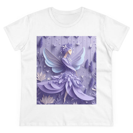 Lavender Fairy Women's Midweight Cotton Tee