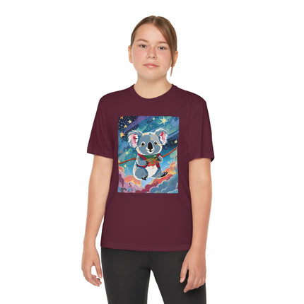 Cute Koala Youth Competitor Tee – Dreamy Skies & Whimsical Wonder