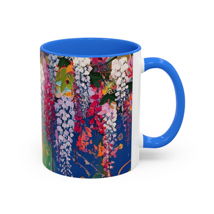 Golden Wisteria Elegance Colorful Mugs (11oz, 15oz)