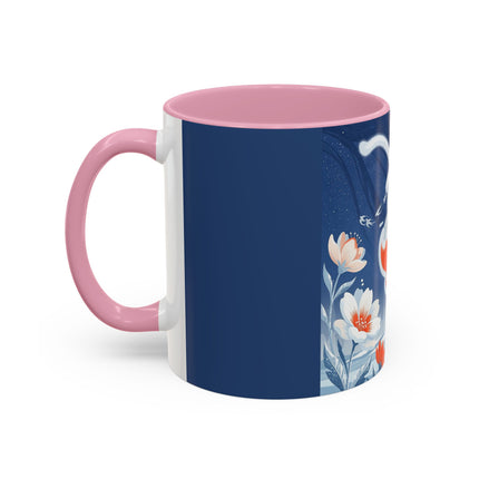 ❄️⛸️ The Winter Skater’s Flight Colorful Mug – Art Deco Floral Fantasy