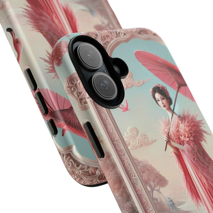 Petals, Porcelain, and Flamingos Phone Cases