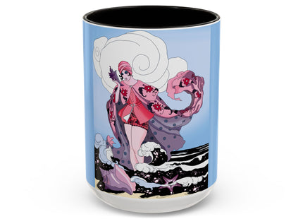 Goddess of the Swirling Sea Colorful Mugs (11oz, 15oz)