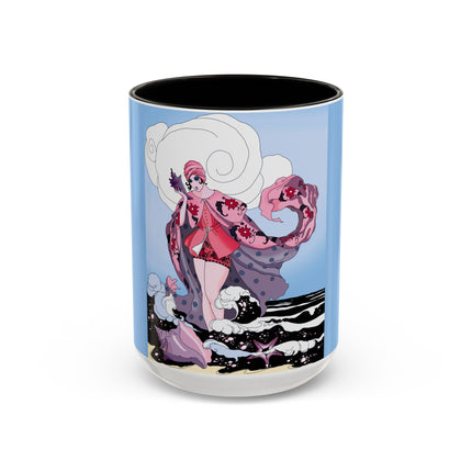 Goddess of the Swirling Sea Colorful Mugs (11oz, 15oz)