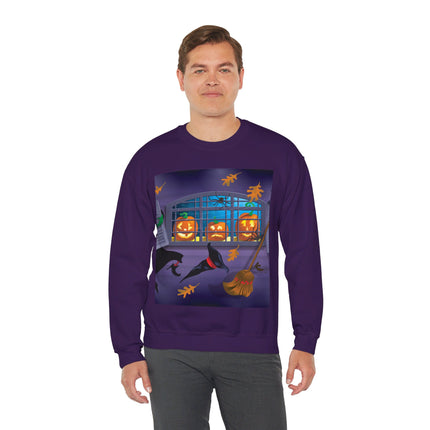 Whimsical Halloween Mischief Unisex Heavy Blend™ Crewneck Sweatshirt