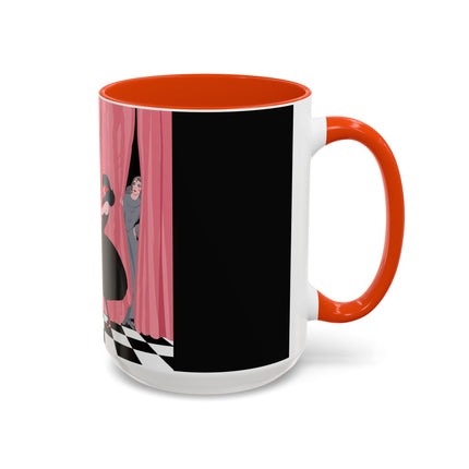 The Ladies Behind The Velvet Curtain Colorful Mugs – Art Deco Theatrical Elegance