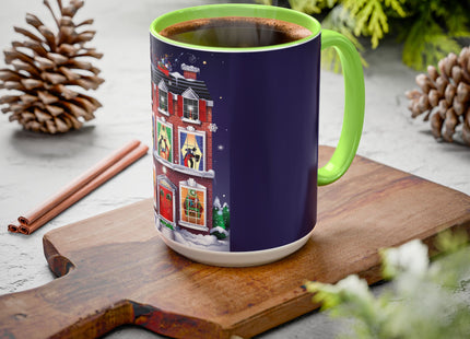 A Christmas Eve Celebration Colorful Mugs (11oz, 15oz)