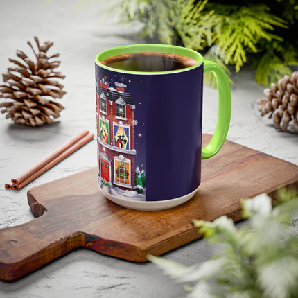 A Christmas Eve Celebration Colorful Mugs (11oz, 15oz)