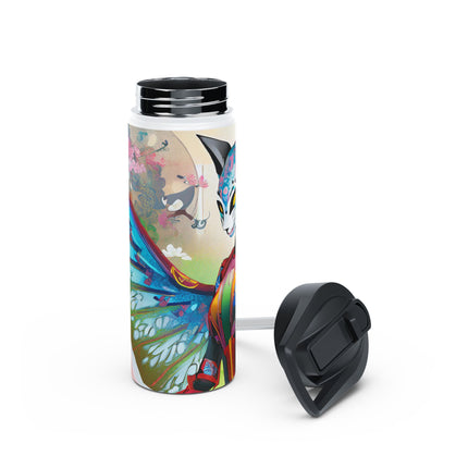 Cyberpunk Chic Stainless Steel Water Bottle