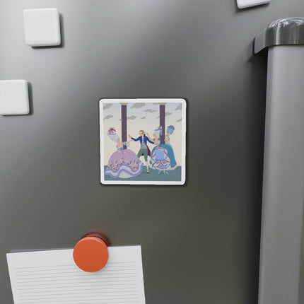 🎭🌸 Blindman’s Bluff Die-Cut Magnets – Rococo Courtship Whimsy