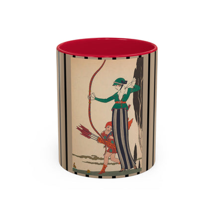 L'Arc Rouge by George Barbier Colorful Mugs (11oz, 15oz)