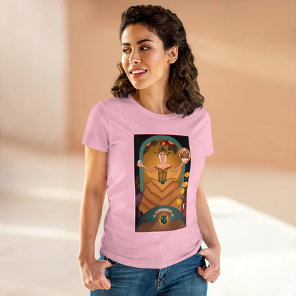 June & Pearl, Alexandrite (from the Gem Series) by Sofia Chiostri Women's Midweight Cotton Tee